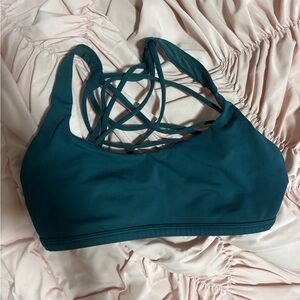 Lululemon Athletica Deep Teal Free to be Bra